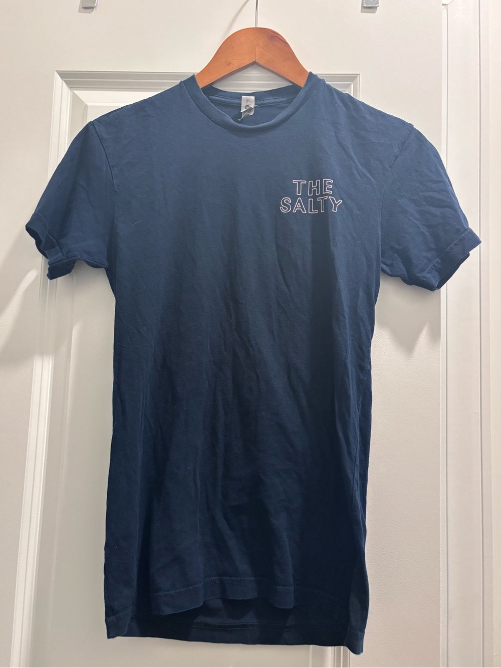 Next Level Apparel Navy Short-Sleeve 'THE SALTY' Graphic Tee